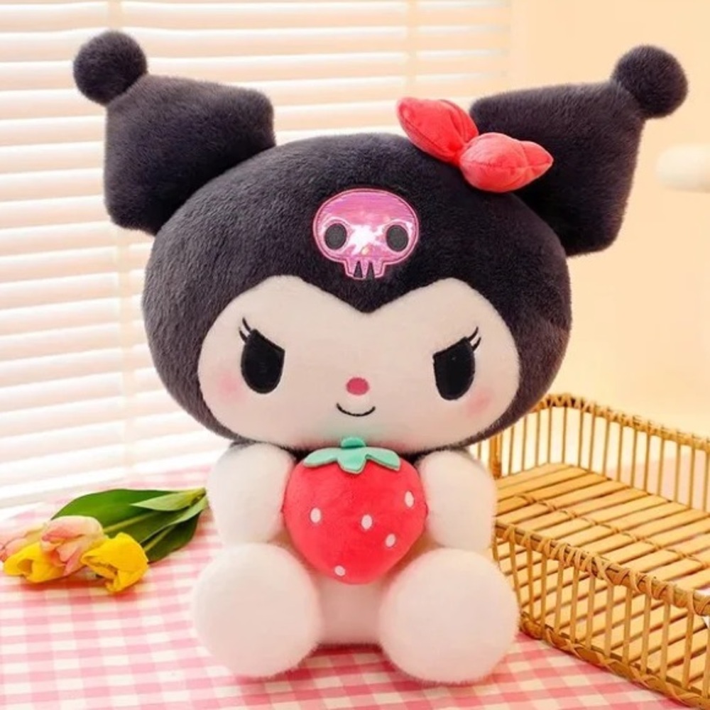 Sanrio Kuromi Holding Strawberry Plush - Picture 15 of 15